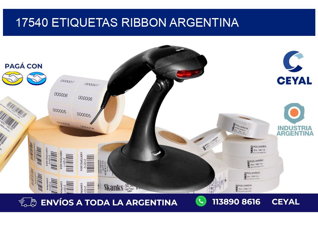 17540 etiquetas ribbon argentina