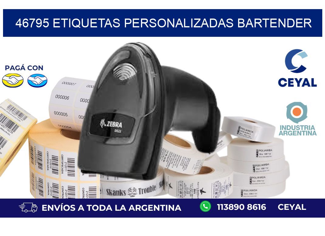 46795 ETIQUETAS PERSONALIZADAS BARTENDER