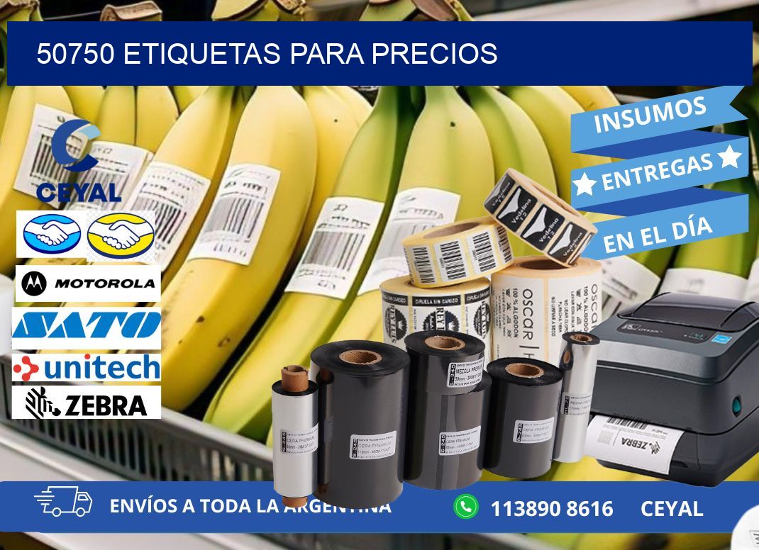 50750 ETIQUETAS PARA PRECIOS