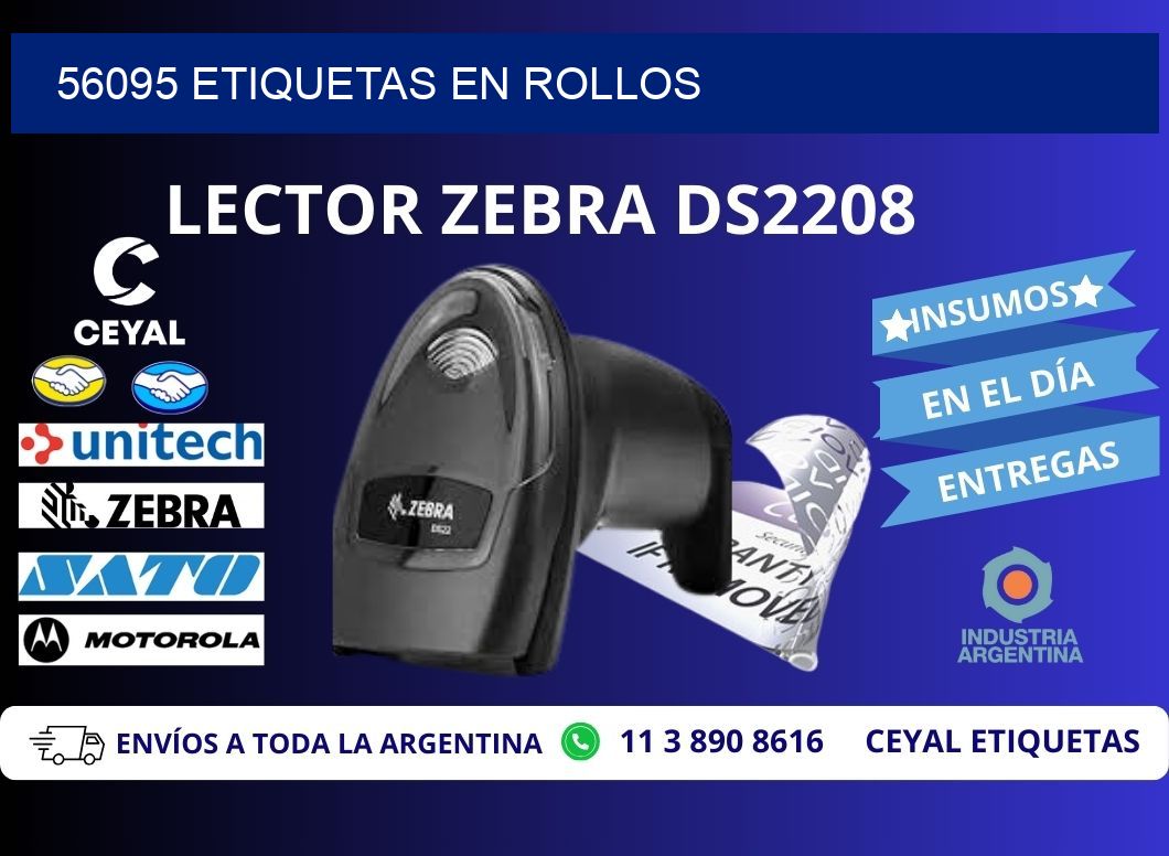 56095 ETIQUETAS EN ROLLOS