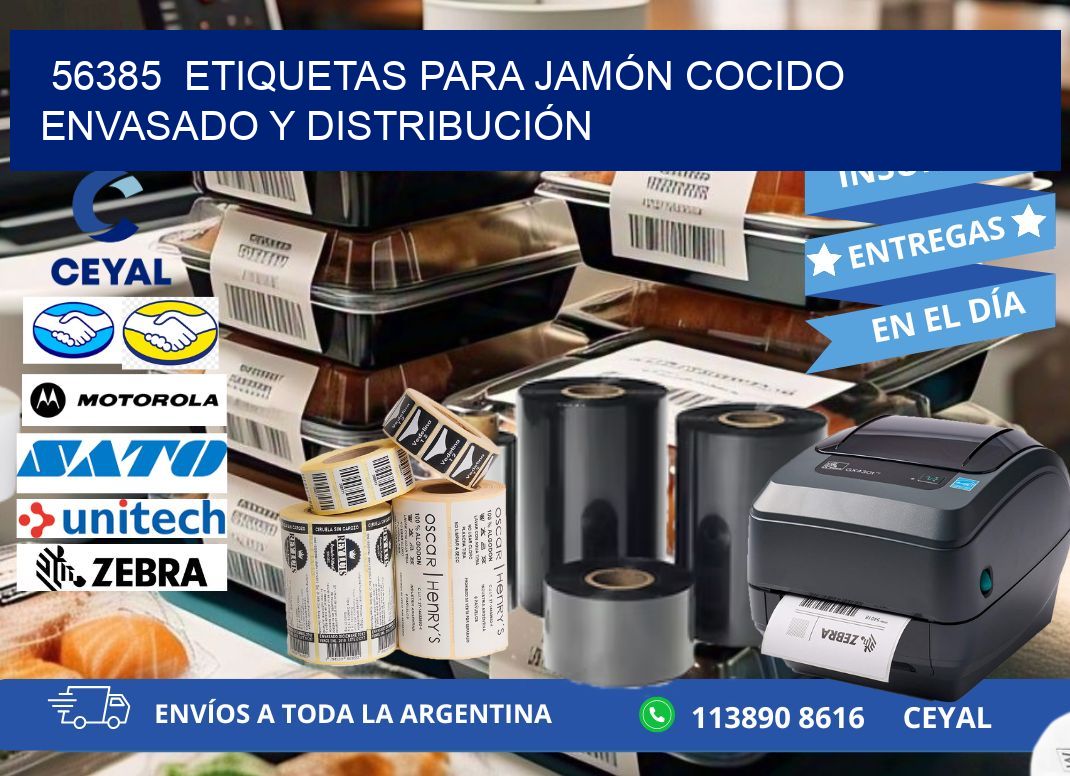 56385  ETIQUETAS PARA JAMÓN COCIDO ENVASADO Y DISTRIBUCIÓN