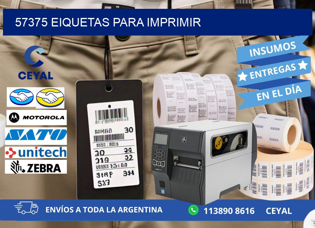 57375 EIQUETAS PARA IMPRIMIR