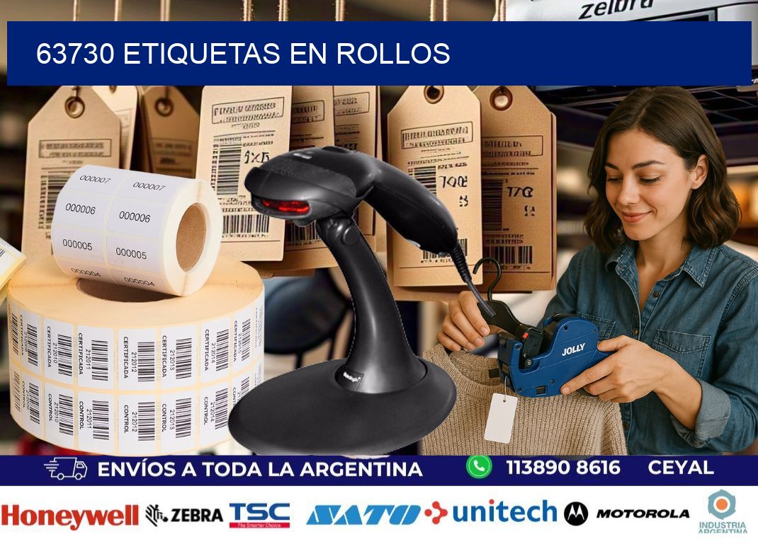 63730 ETIQUETAS EN ROLLOS