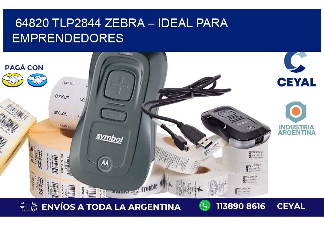 64820 TLP2844 Zebra – Ideal Para Emprendedores