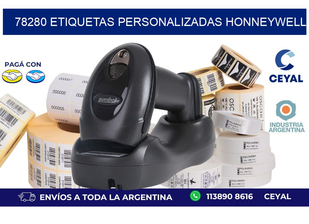 78280 ETIQUETAS PERSONALIZADAS HONNEYWELL