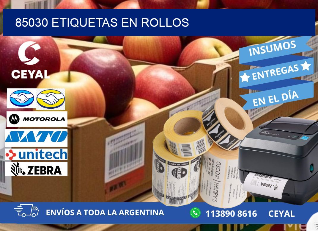 85030 ETIQUETAS EN ROLLOS