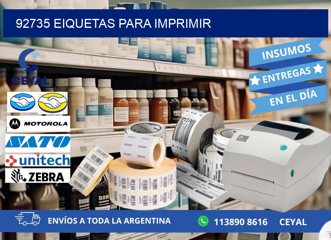 92735 EIQUETAS PARA IMPRIMIR