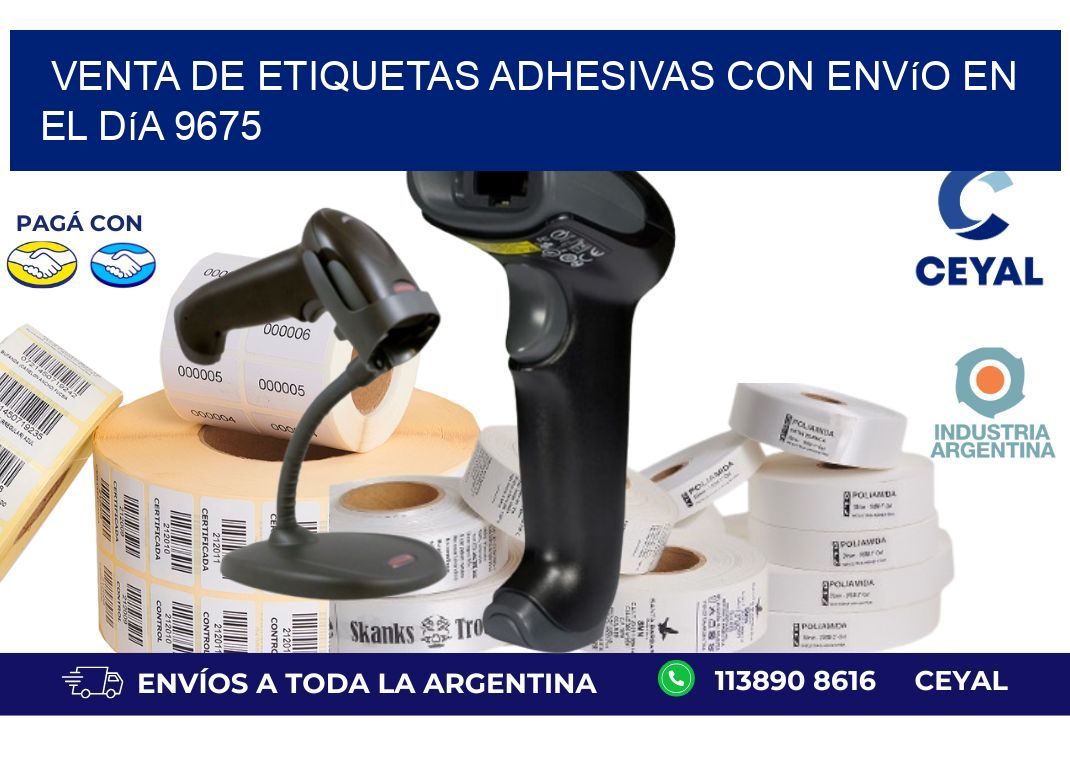 Venta de Etiquetas Adhesivas con Envío en el Día 9675