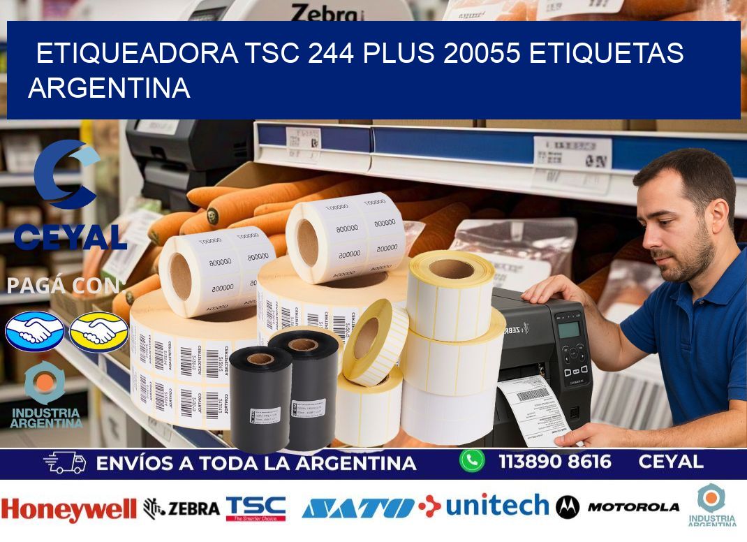 etiqueadora tsc 244 plus 20055 etiquetas argentina